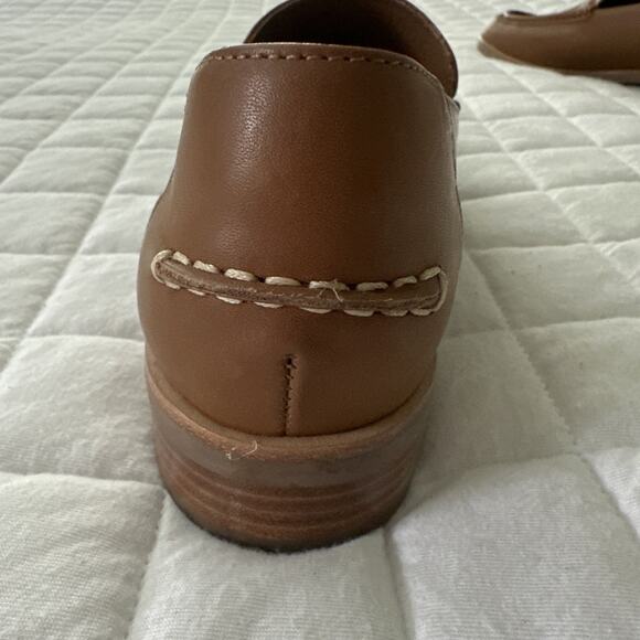 EVERLANE Womens Shoe 10 Modern Loafer Leather Camel Classic Preppy Professional - Picture 6 of 15